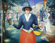 Kazimir Malevich Flower Girl, Germany oil painting artist